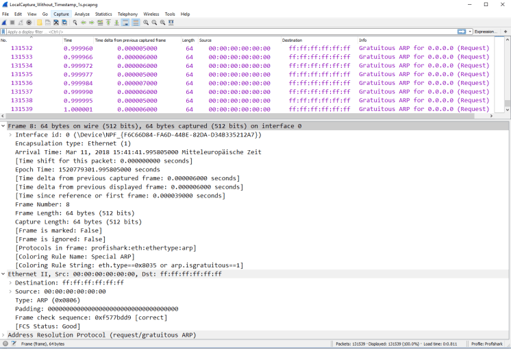 Local Capture_without hardware timestamp