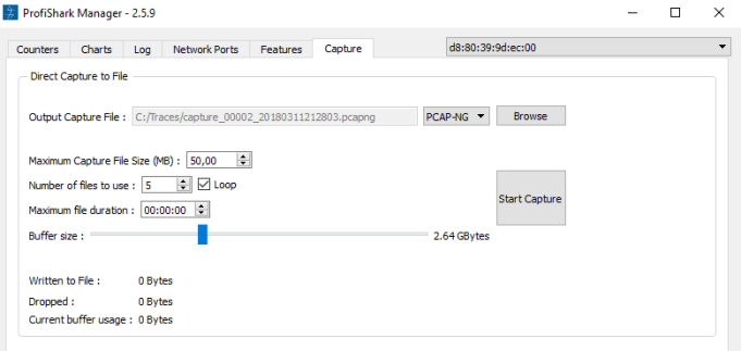 Profishark Direct Capture Setup